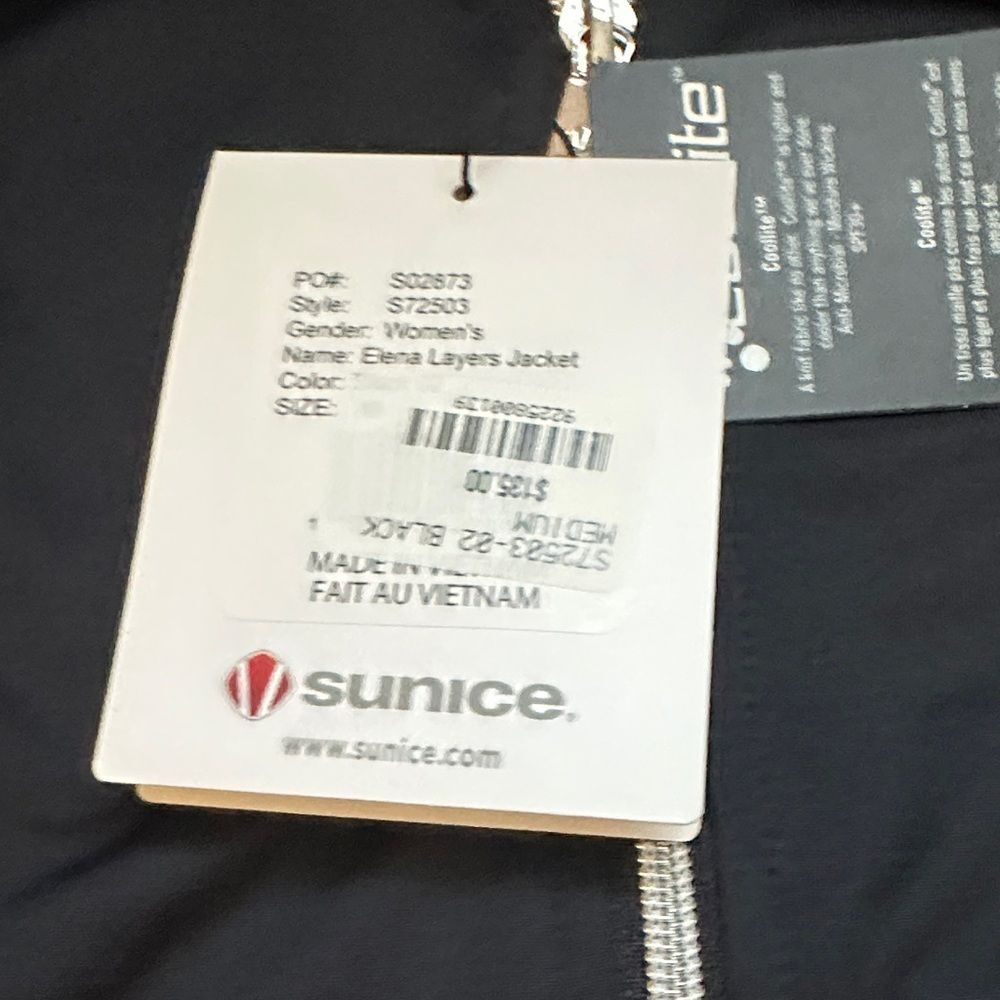 Women's Sunice Black Full-Zip Jacket - Picture 8 of 10